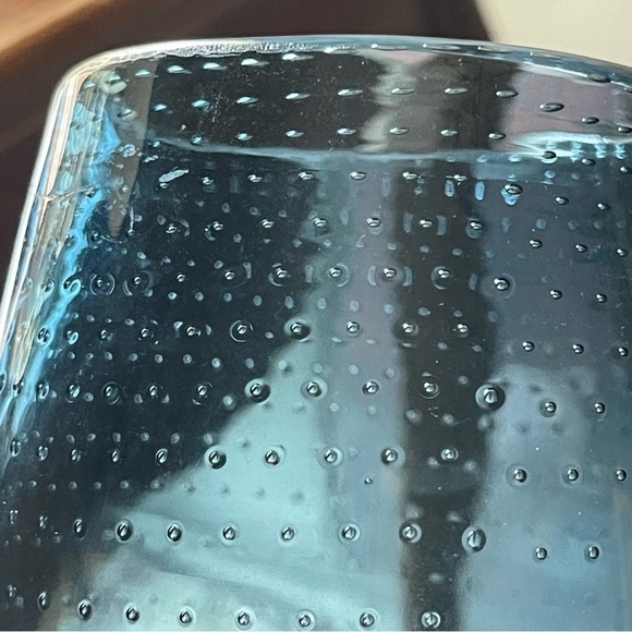 4 Art Glass Hand Blown Bullicante (controlled bubbles) Tumblers or Wine Glasses - Picture 2 of 13